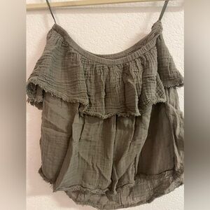 Micheal Stars strapless gauze blouse size: S